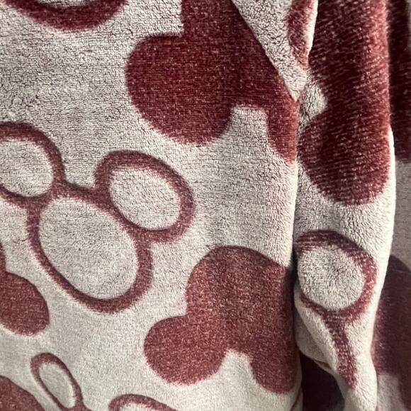 Disney Mickey Mouse Fleece Jogger Lounge Set Size Large Cozy Soft Silhouette - Picture 2 of 4